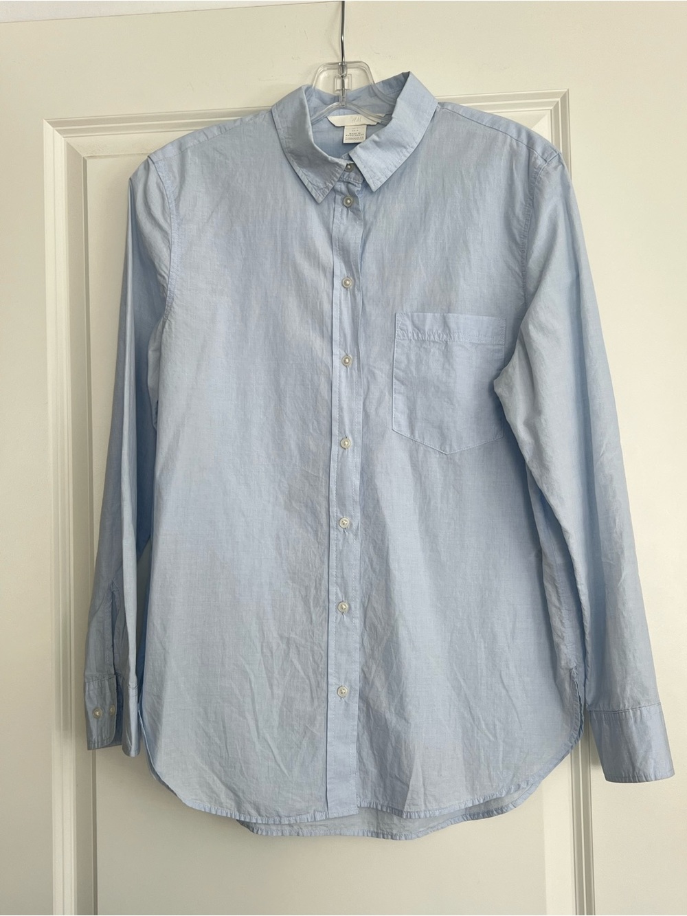 H&M Light Blue Women's Button-Up Shirt
